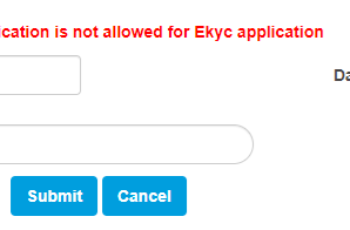 Editing the application is not allowed for Ekyc application | Edit Aadhar Based Application in Sarathi